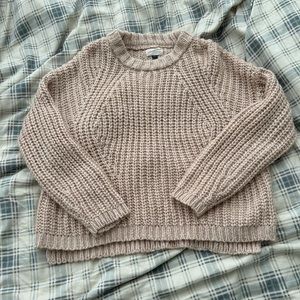 Oversized Pink Knit Sweater